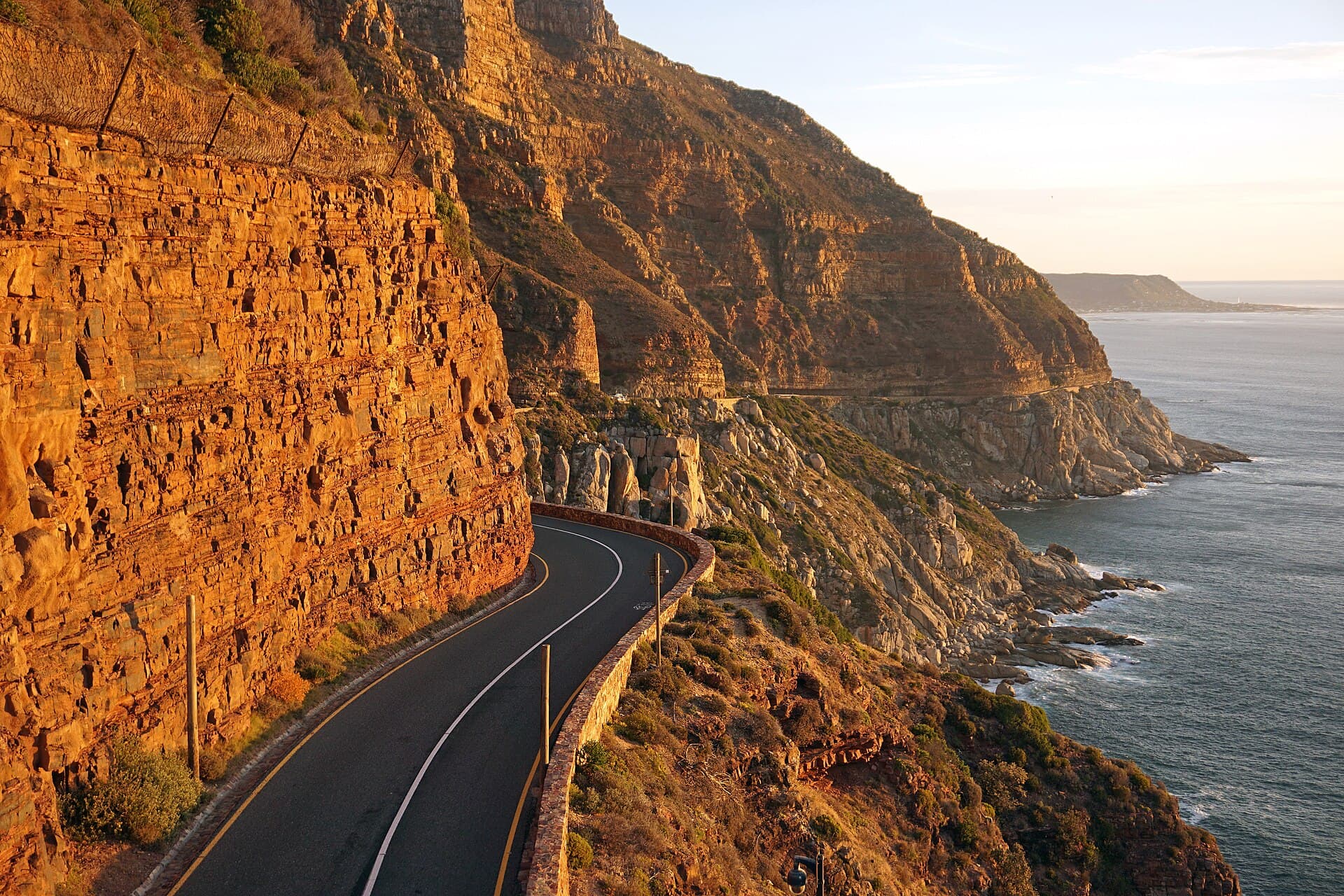 Chapman's Peak Drive along the Atlantic cliffs
